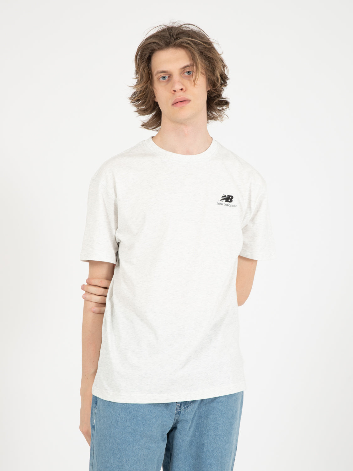 Uni-Ssential French Terry Crewneck Sweatshirt sea salt heather