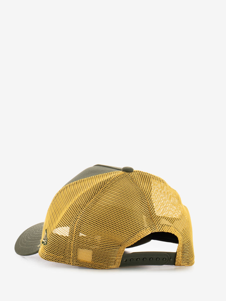 NEW ERA - Cappellino cotton patch trucker green / orange