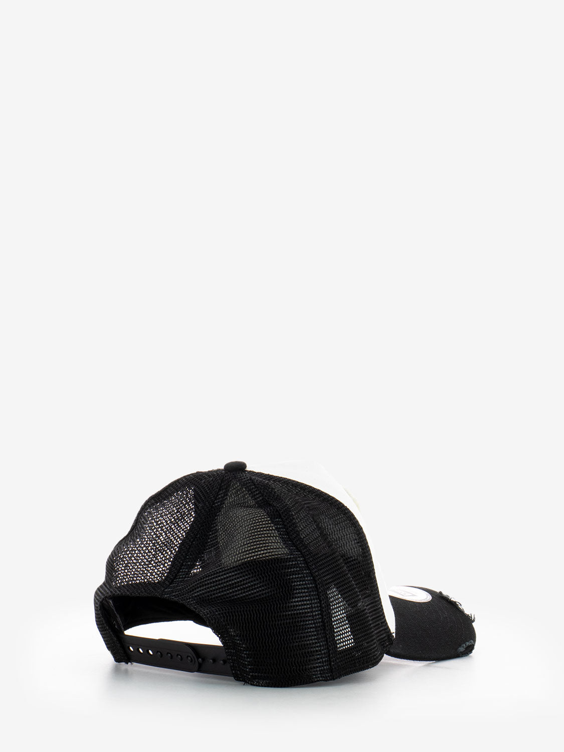Cappello trucker Ne Patch Distress white / black