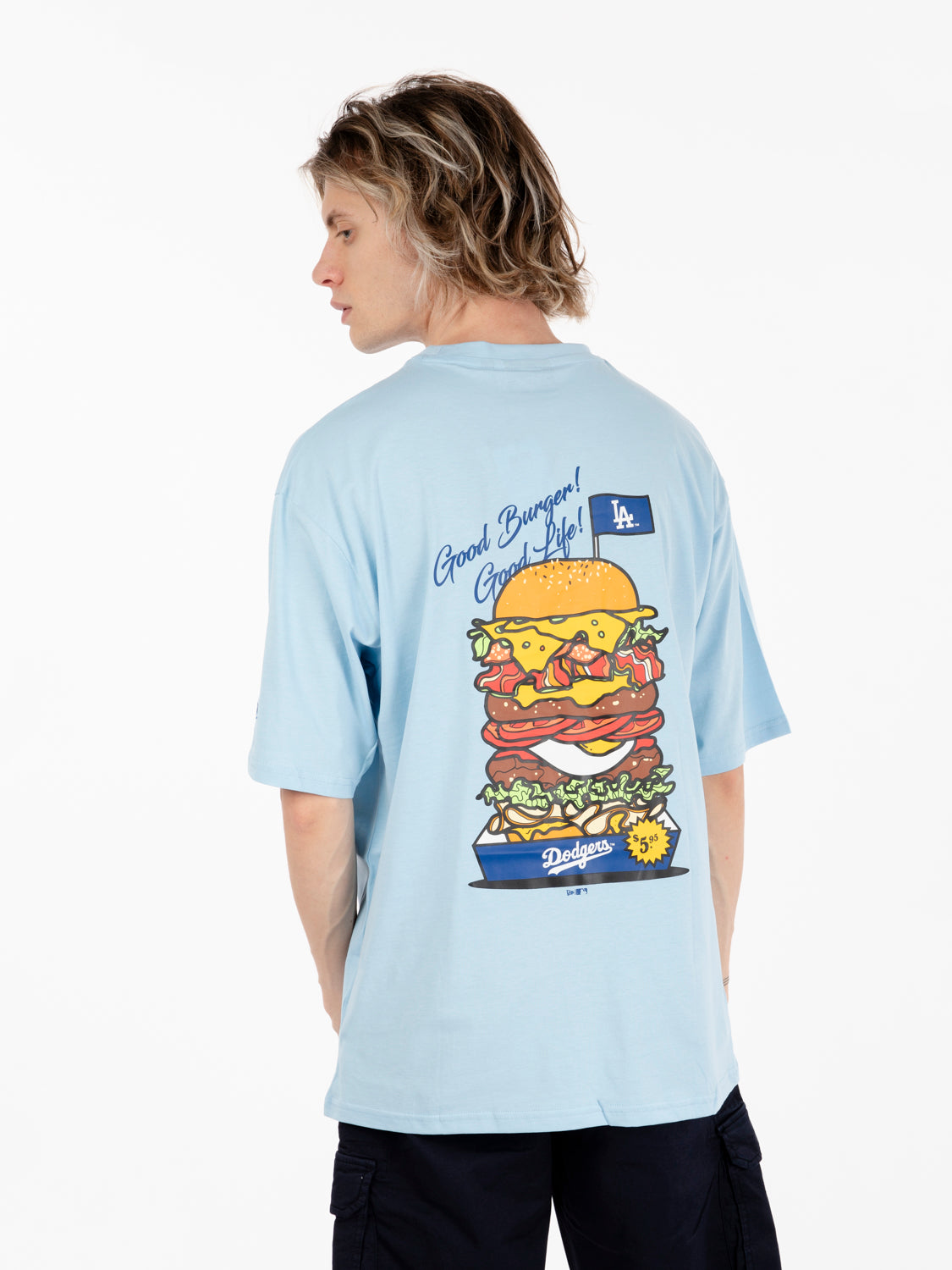 Los Angeles Dodgers pastel blue t-shirt