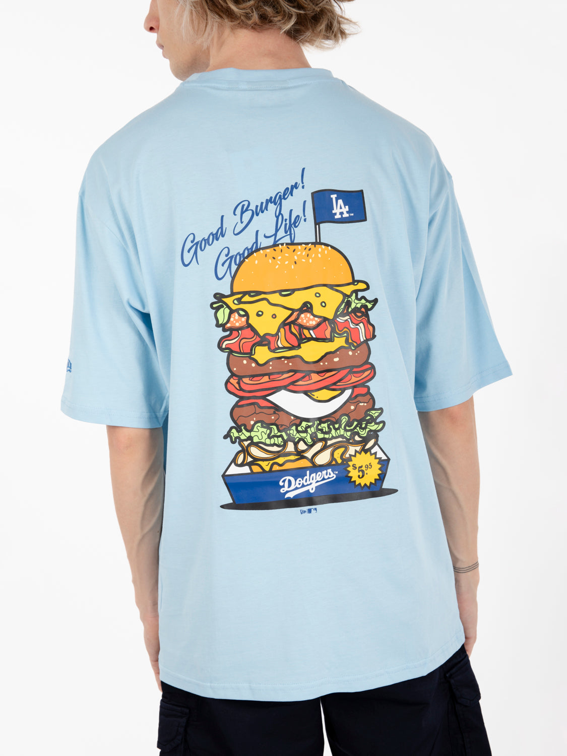 Los Angeles Dodgers pastel blue t-shirt