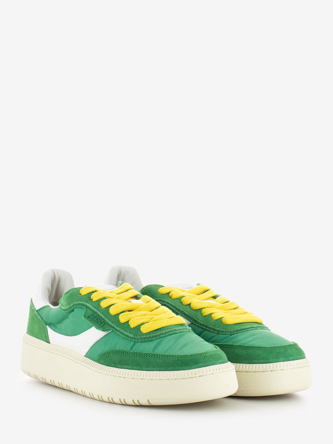 Sneakers suede e nylon green / white