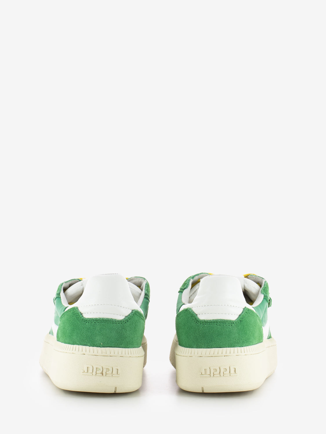 Sneakers suede e nylon green / white