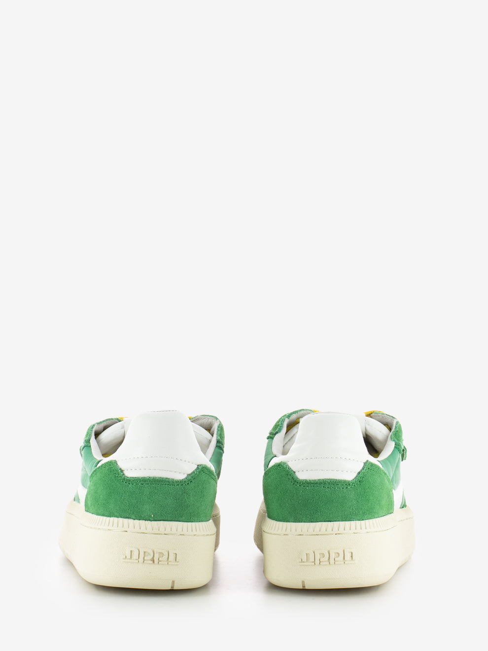 Sneakers suede e nylon green / white