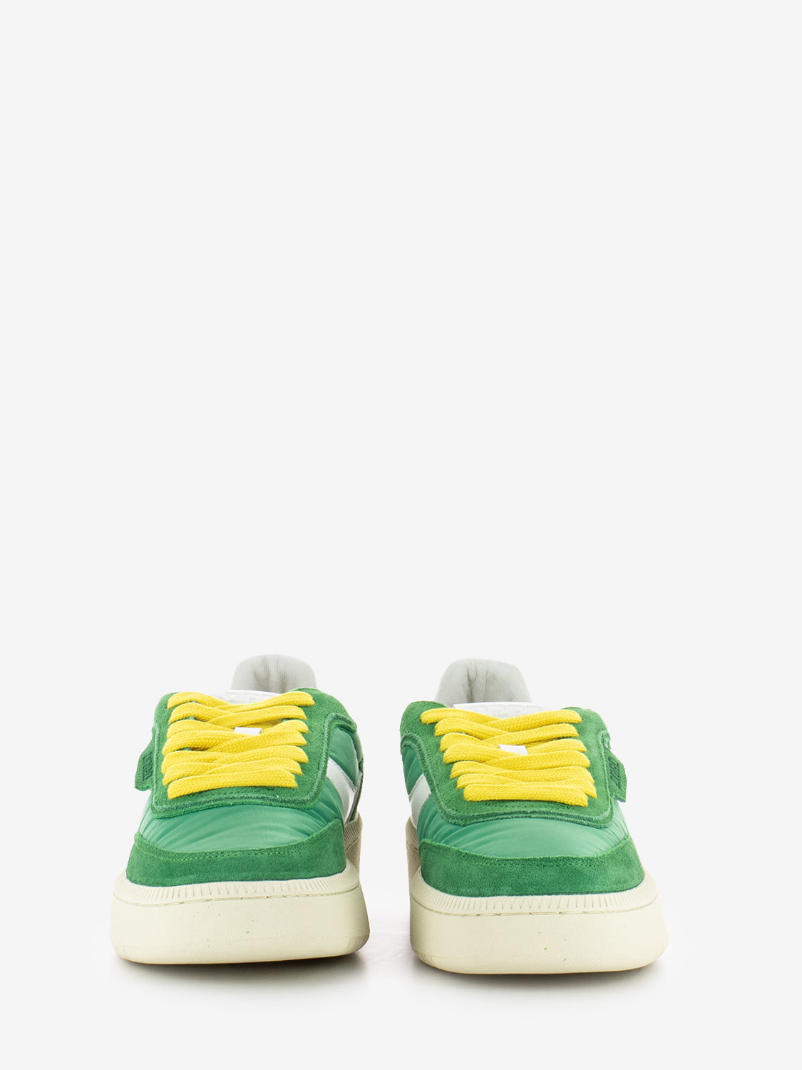 Sneakers suede e nylon green / white