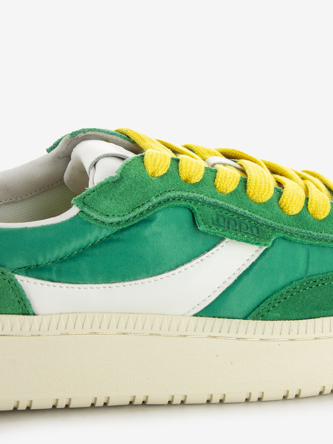 Sneakers suede e nylon green / white