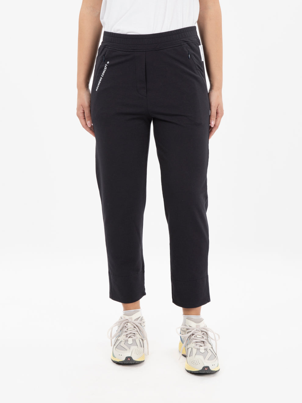 Stretch trousers with elastic edge blue
