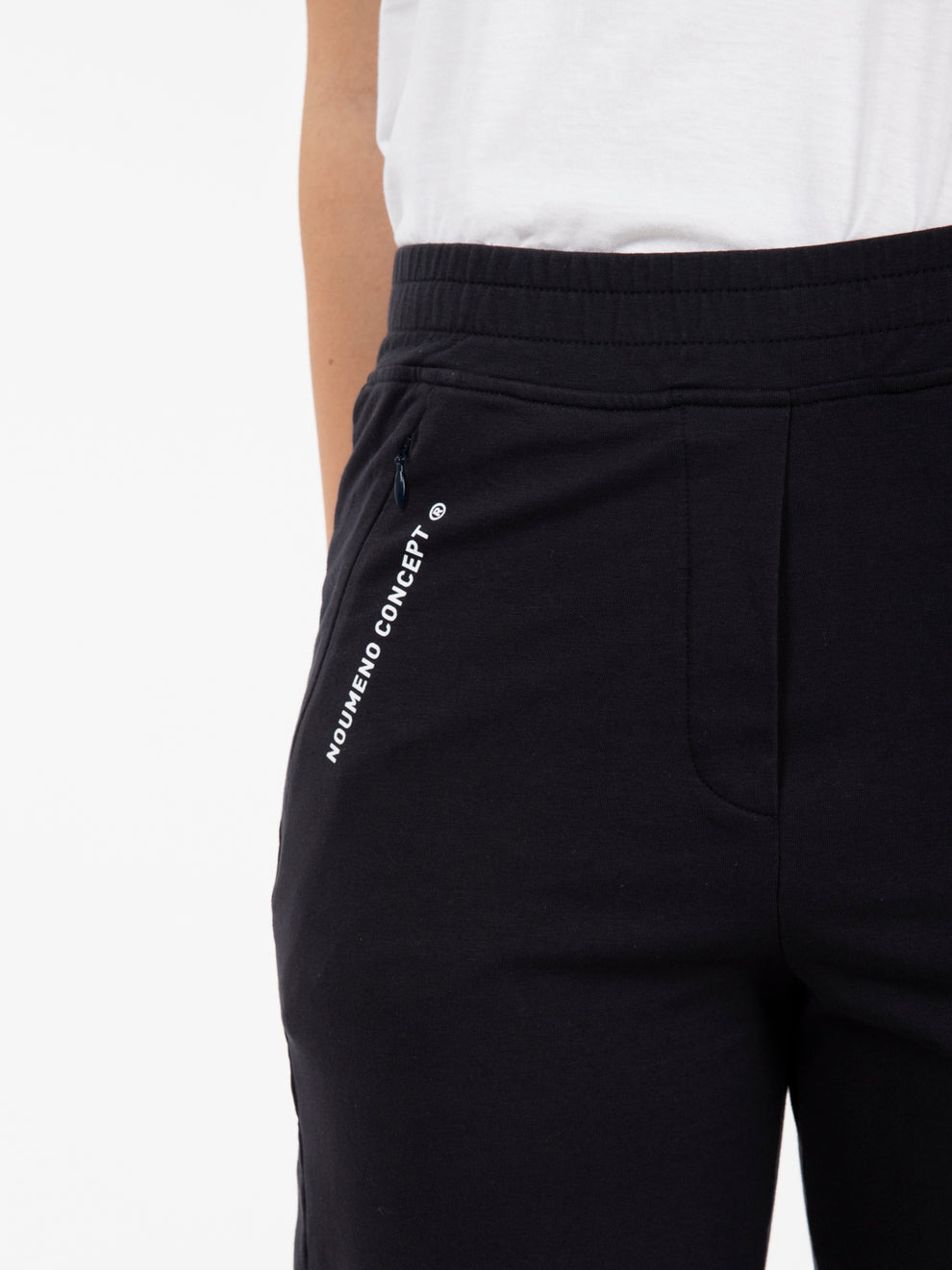 Stretch trousers with elastic edge blue