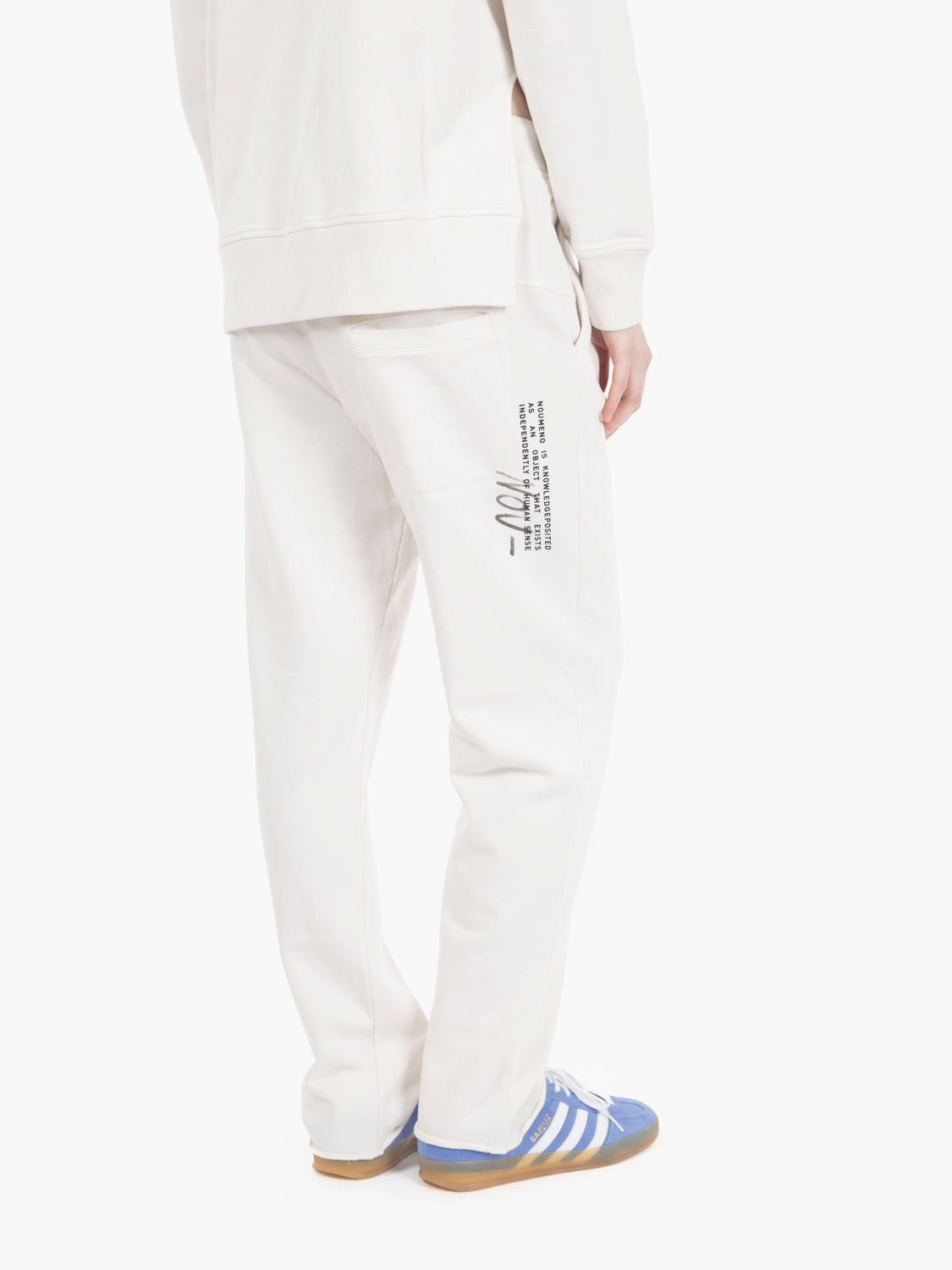White low crotch trousers