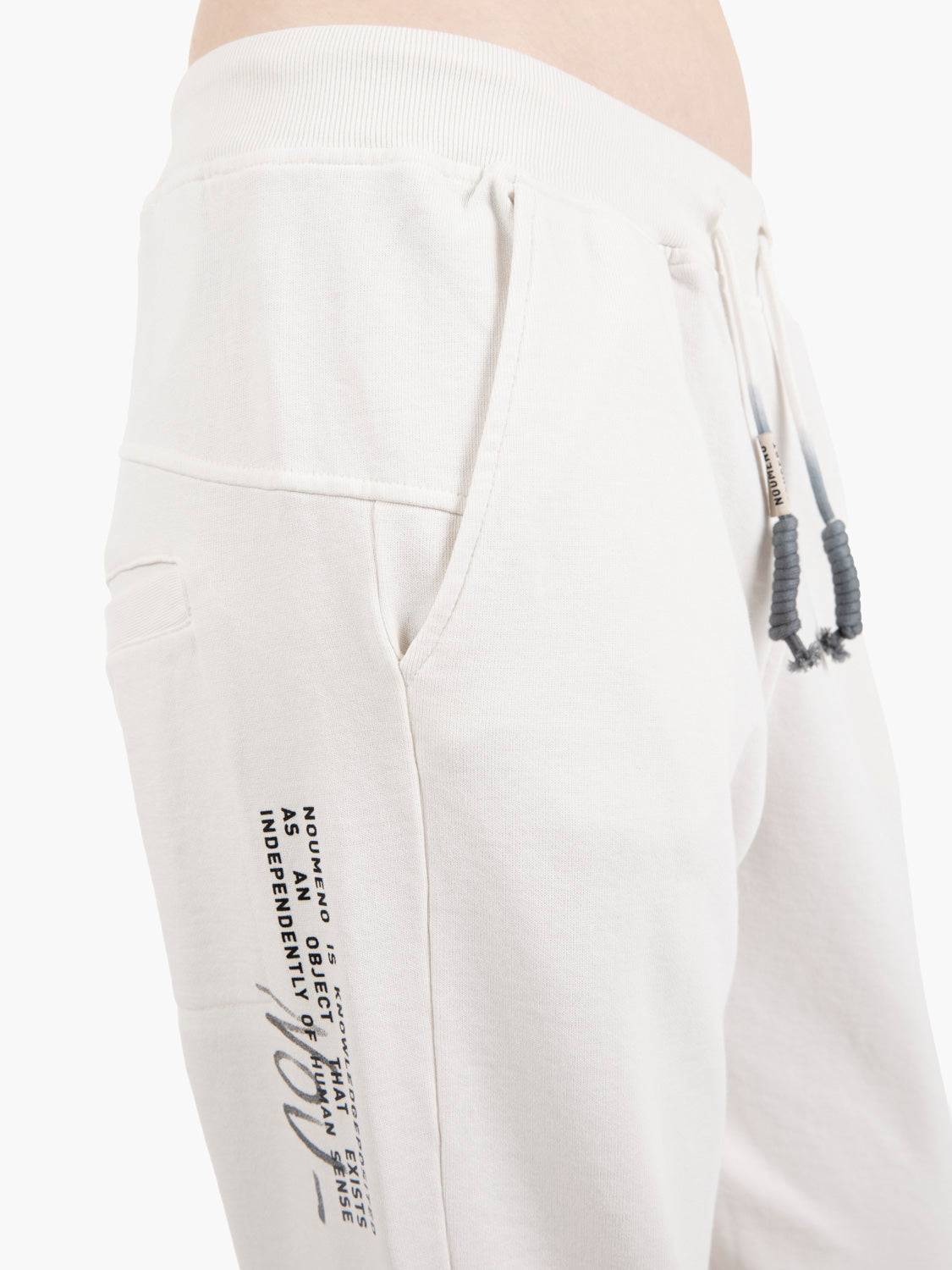 White low crotch trousers