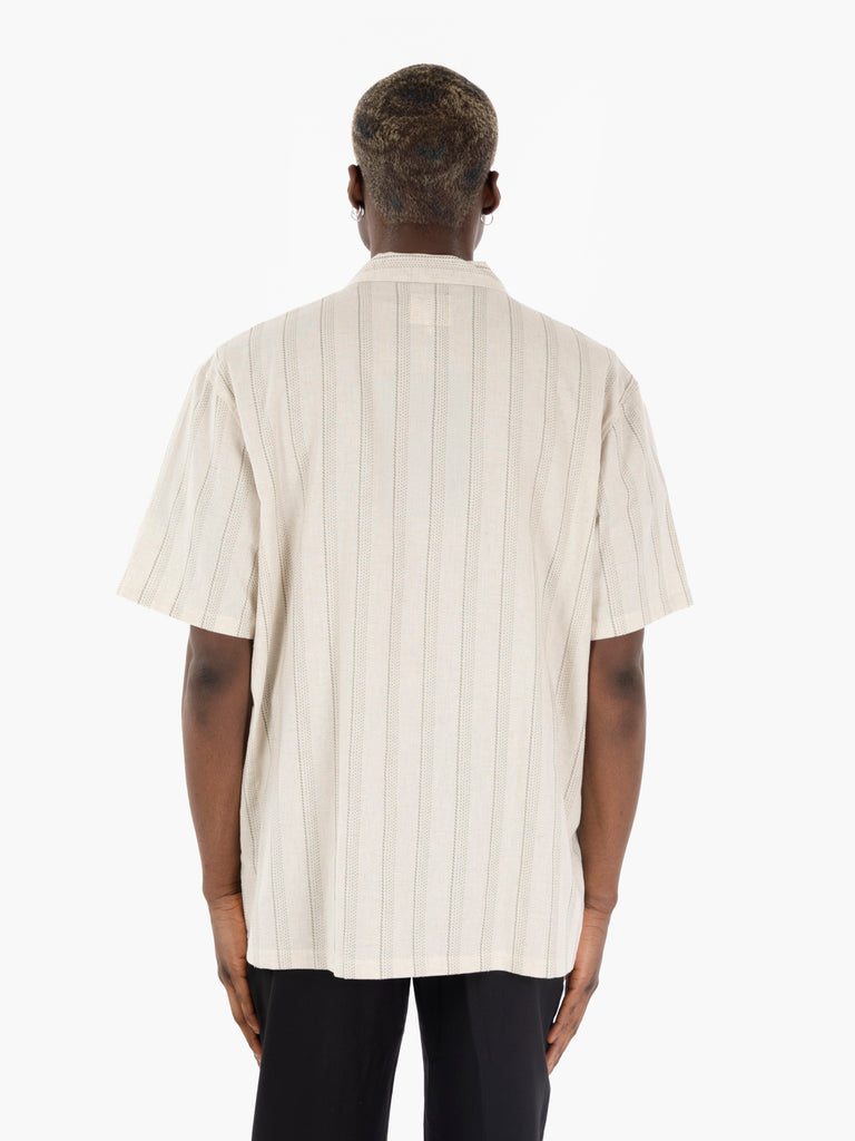 NOYOCO - Camicia Orleans stripes green
