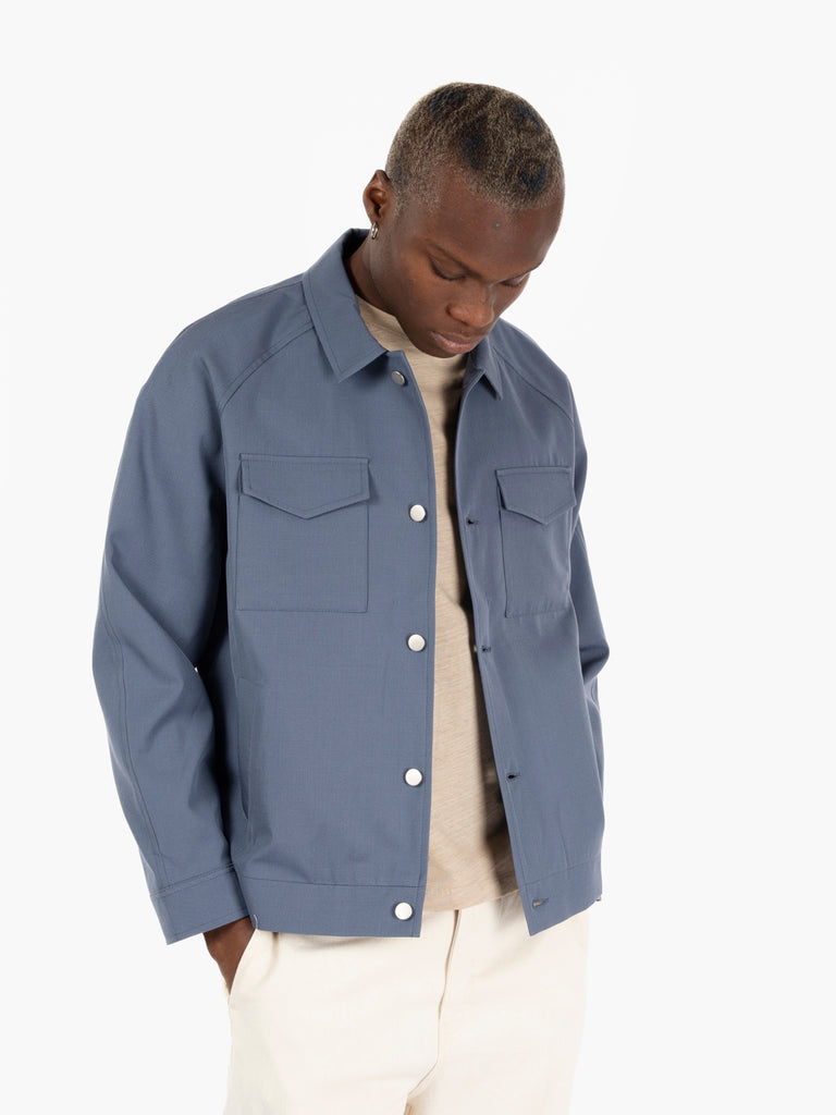 NOYOCO - Jacket palma slate blue