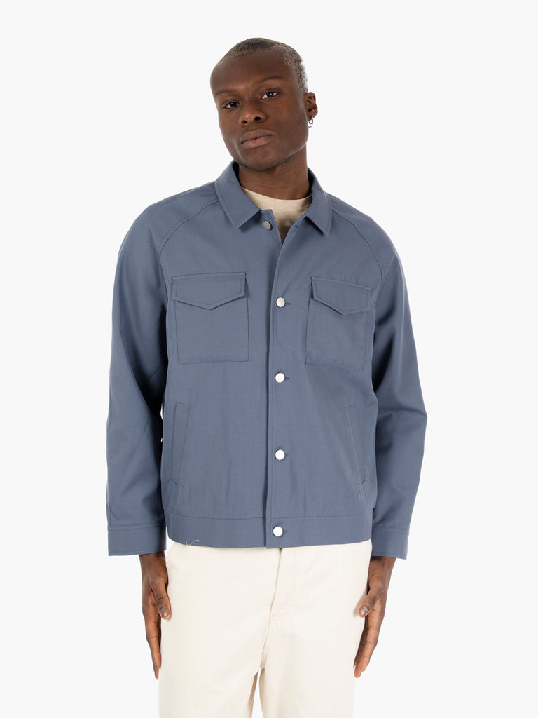 NOYOCO - Jacket palma slate blue