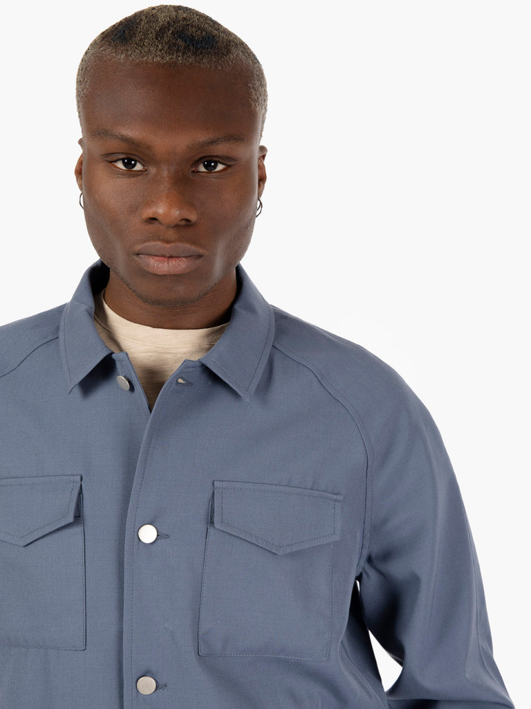 NOYOCO - Jacket palma slate blue