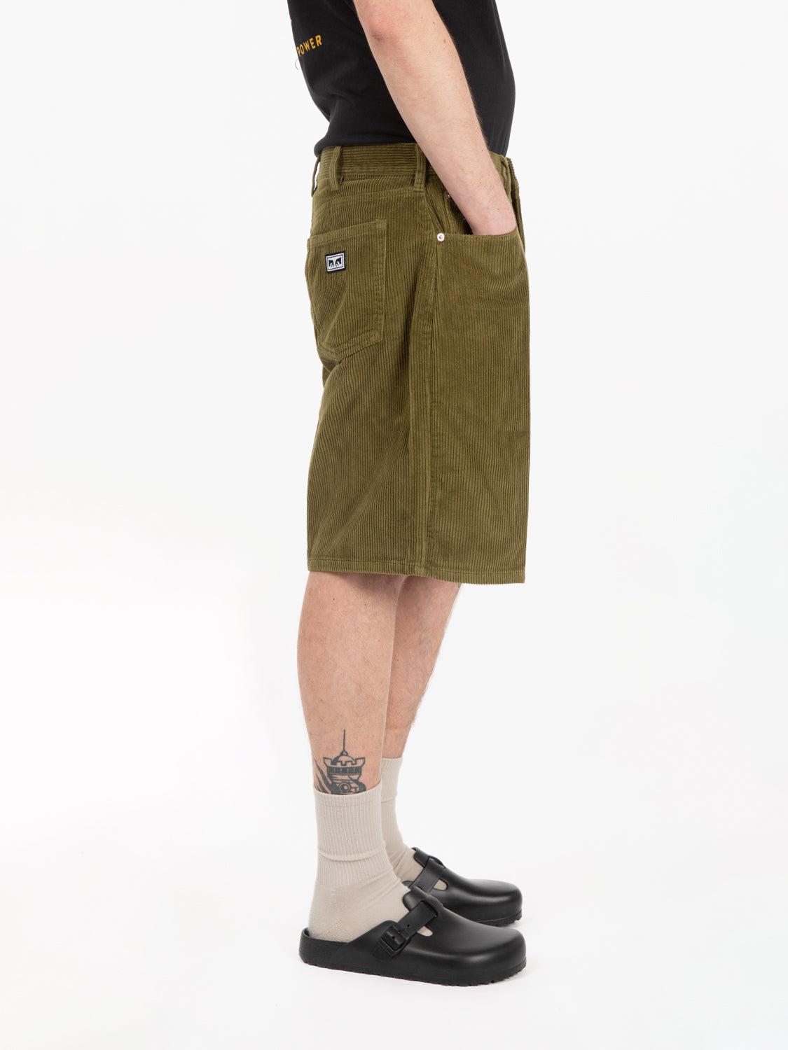 Bermuda Bigwig corduroy baggy moss green