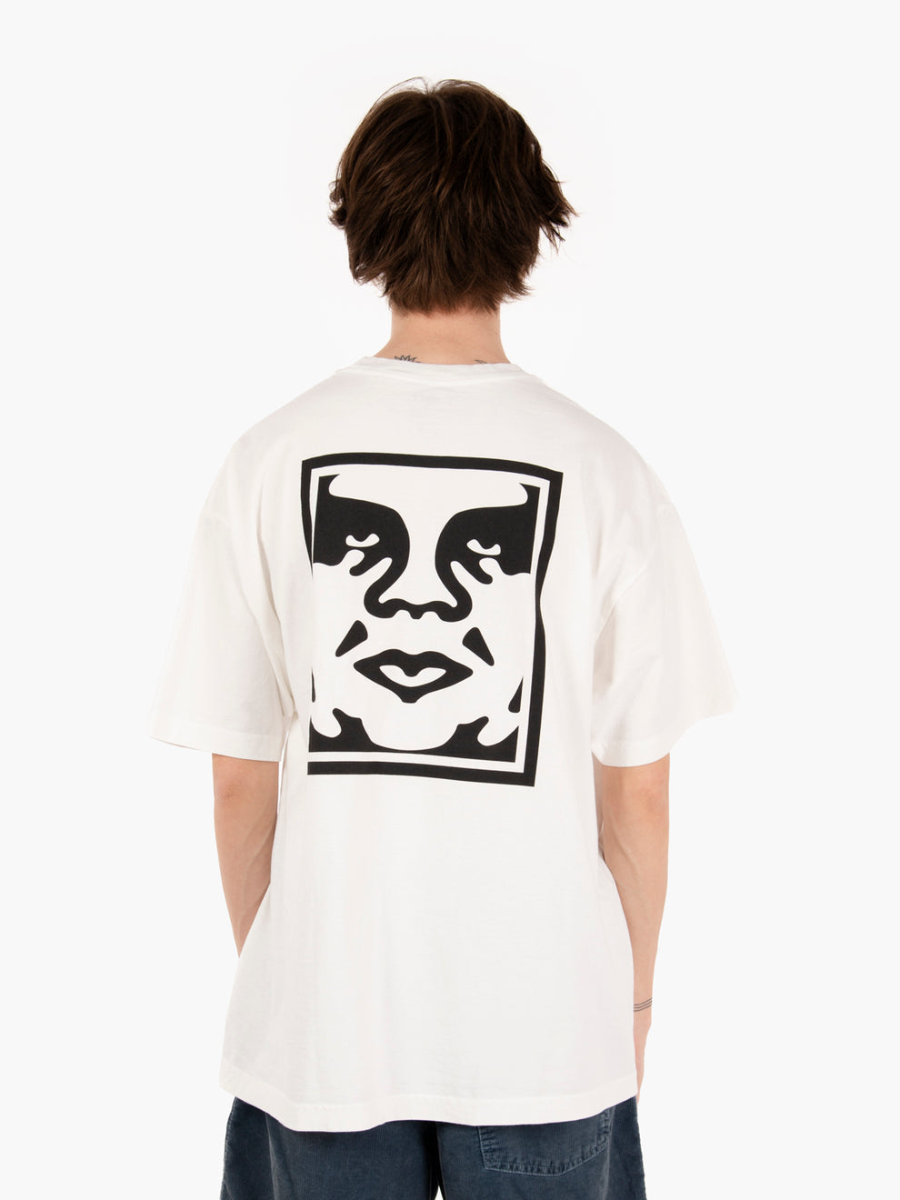 Bold Icon Face Tee Pigment Vintage White