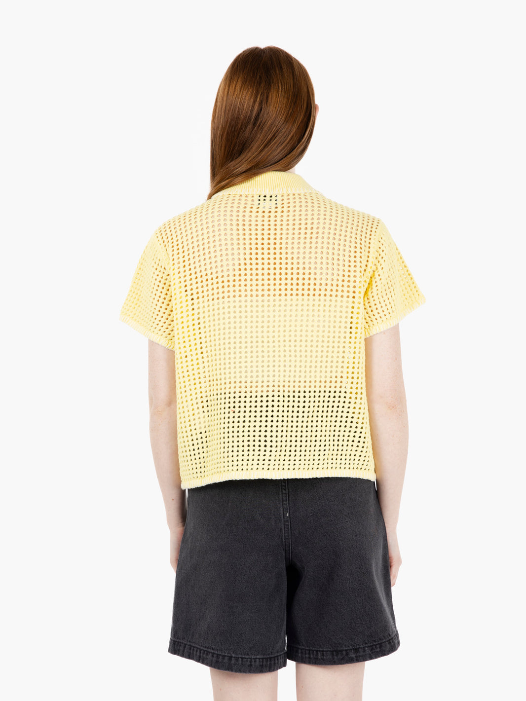 Pilar crochet yellow shirt