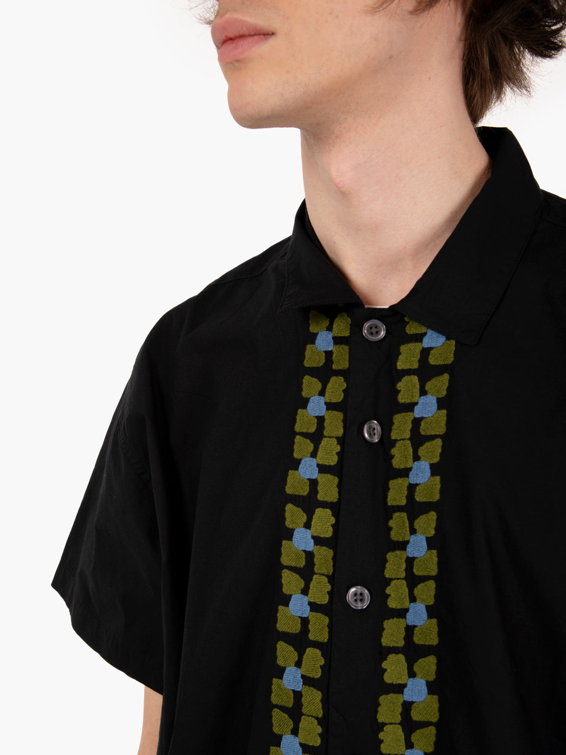 Camicia Ruben Woven SS black