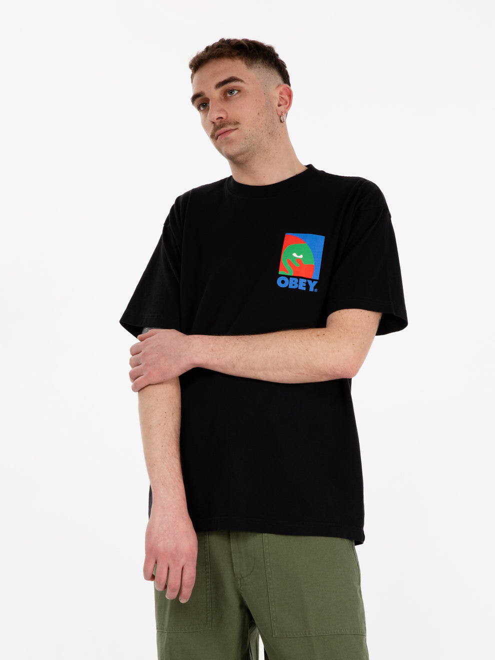 Classic box t-shirt Circular Icon jet black