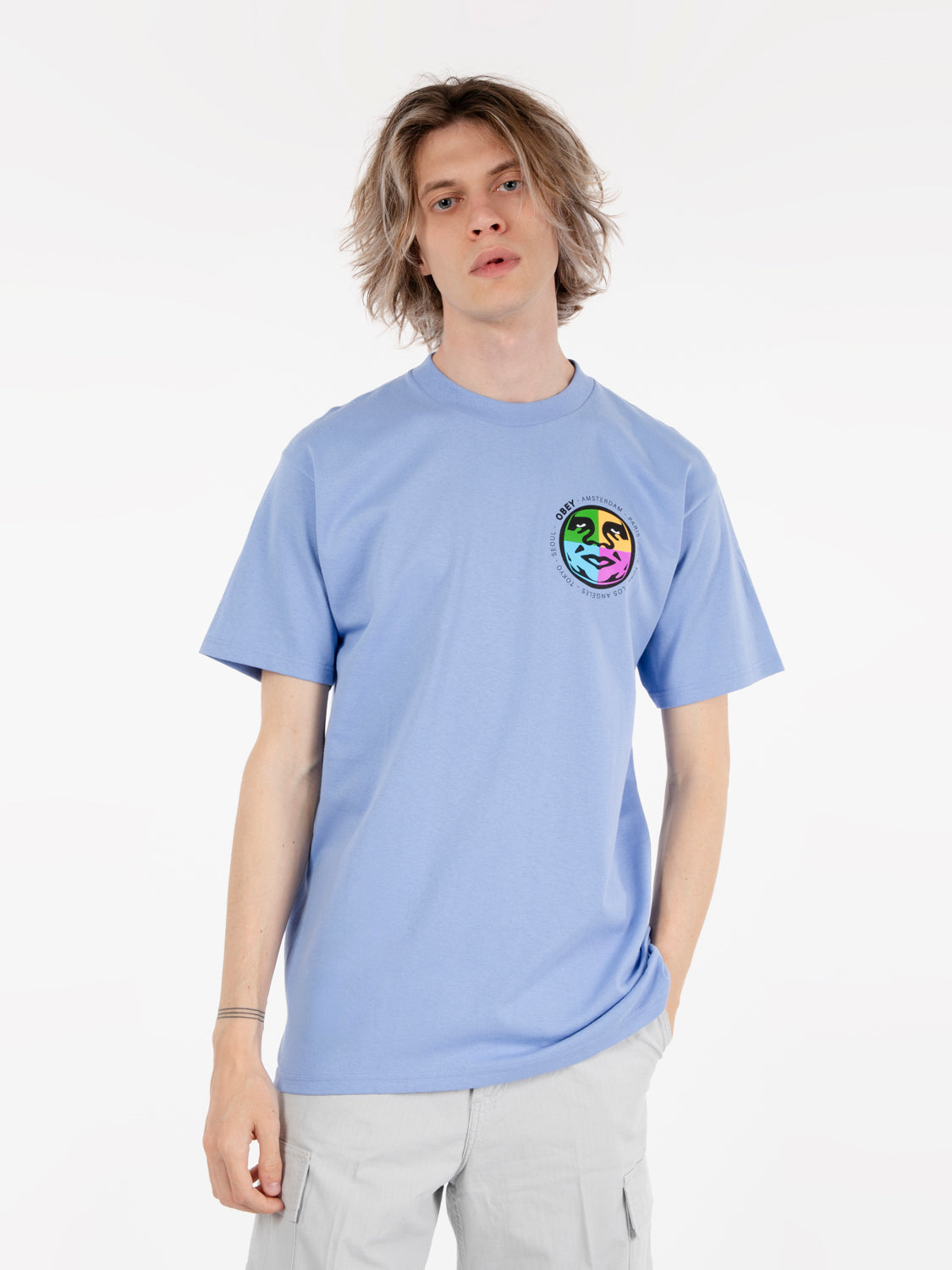 Classic City Built digital violet t-shirt