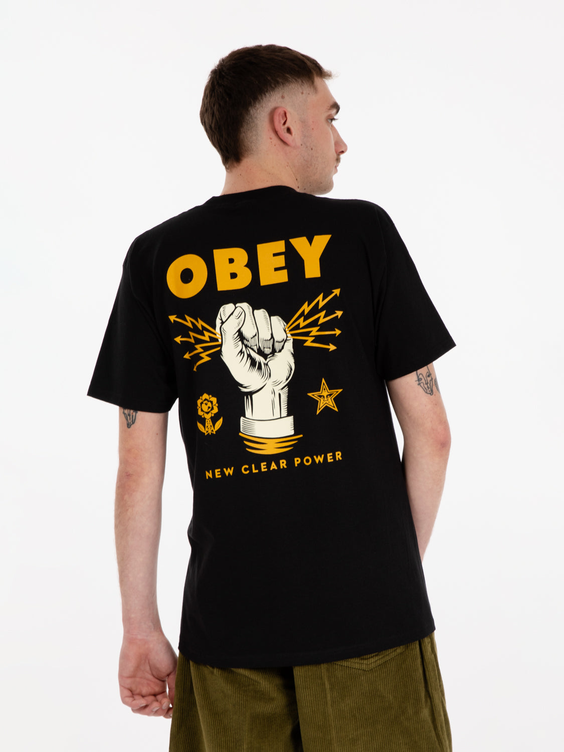 Classic New Clear Power black t-shirt