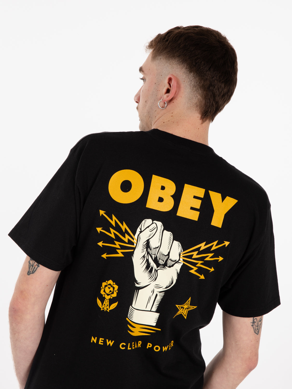 Obey Classic t-shirt New Clear Power black STIMM