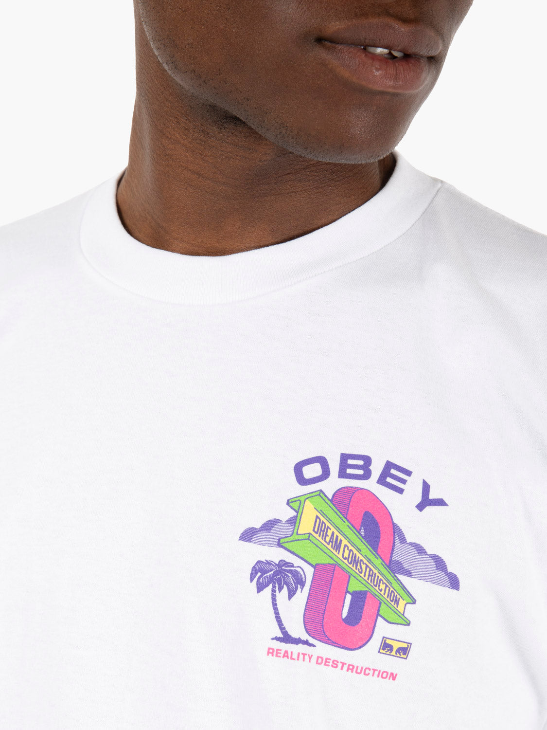 Dream construction tee white