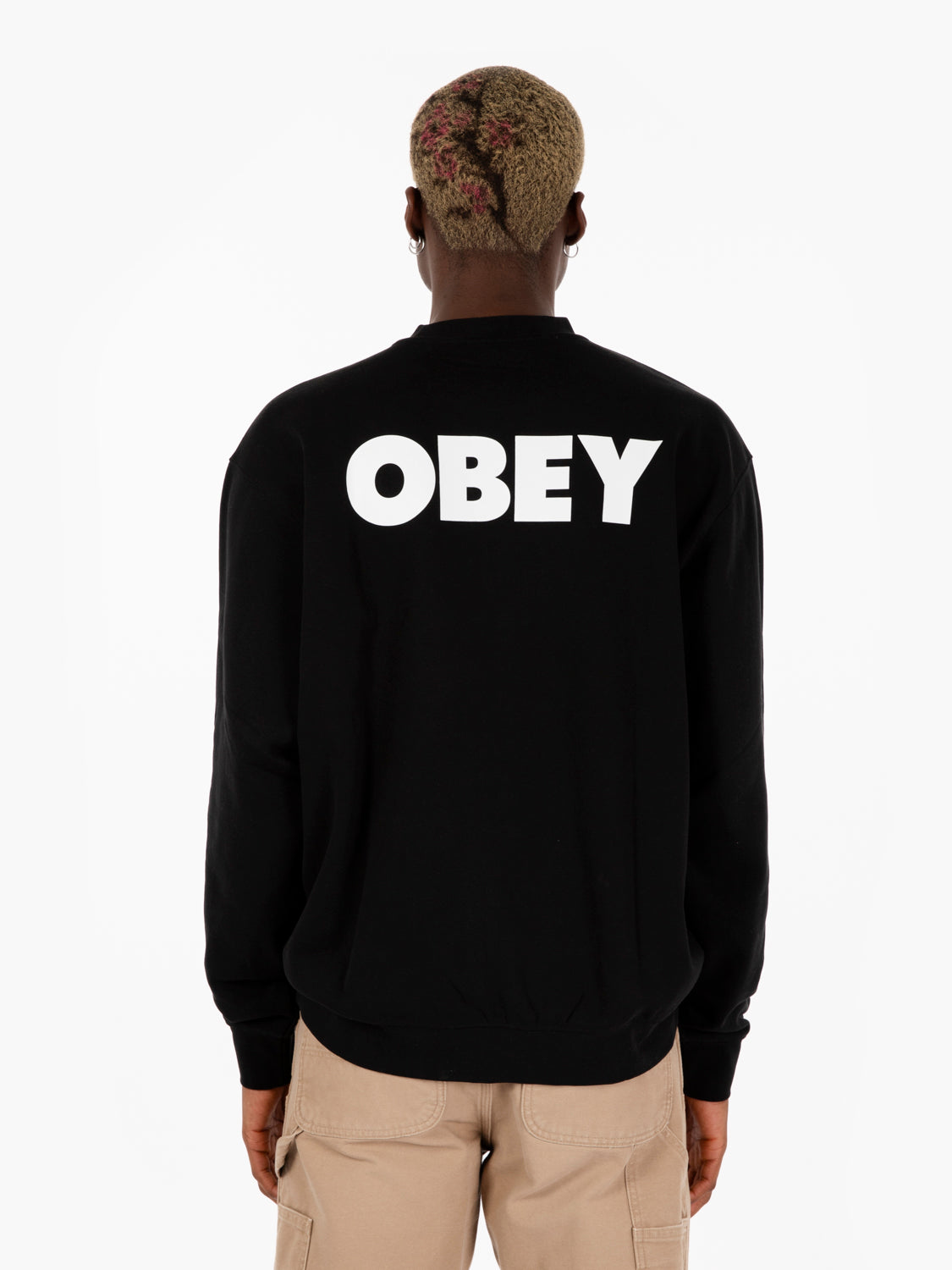 Bold Crew Fleece Black Sweatshirt