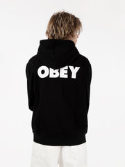 OBEY - Felpa bold hooded black