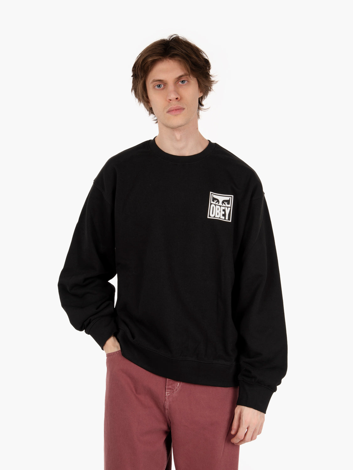 Felpa Eyes Icon 2 crewneck black