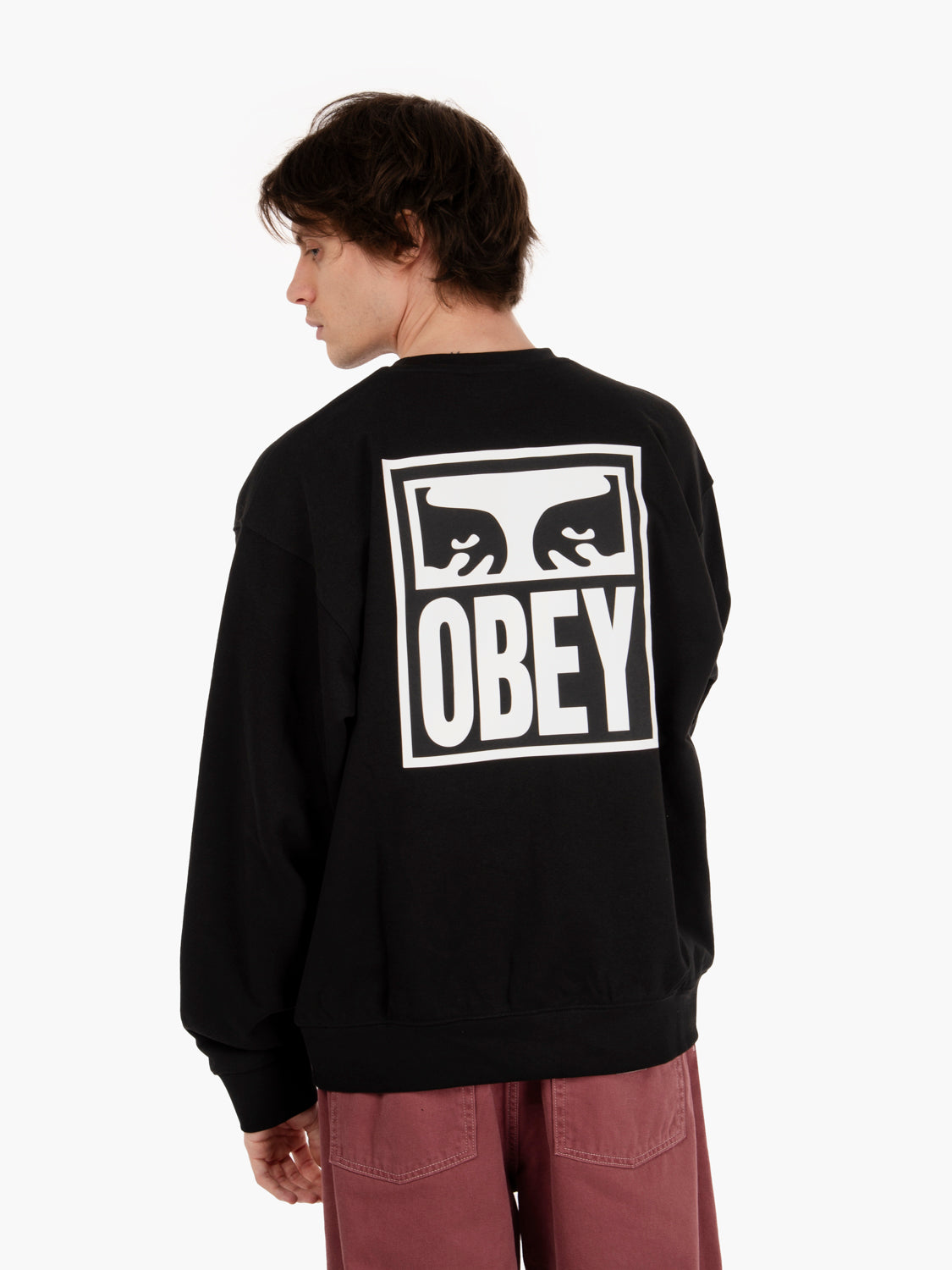 Felpa Eyes Icon 2 crewneck black