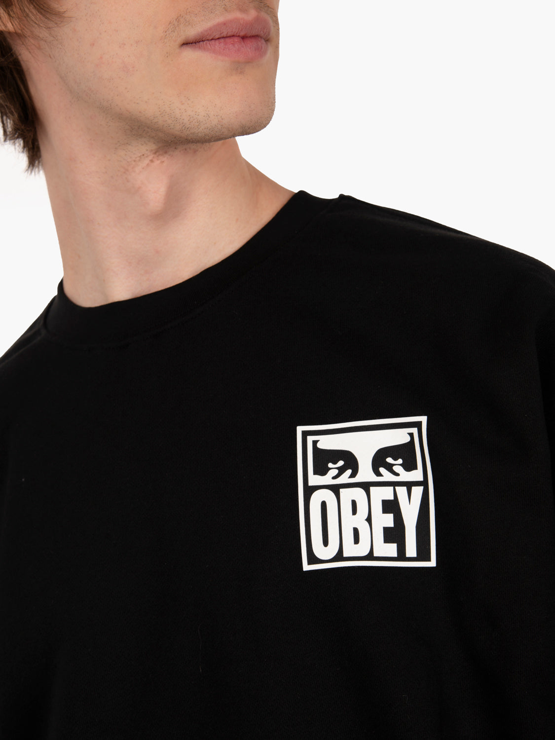 Felpa Eyes Icon 2 crewneck black
