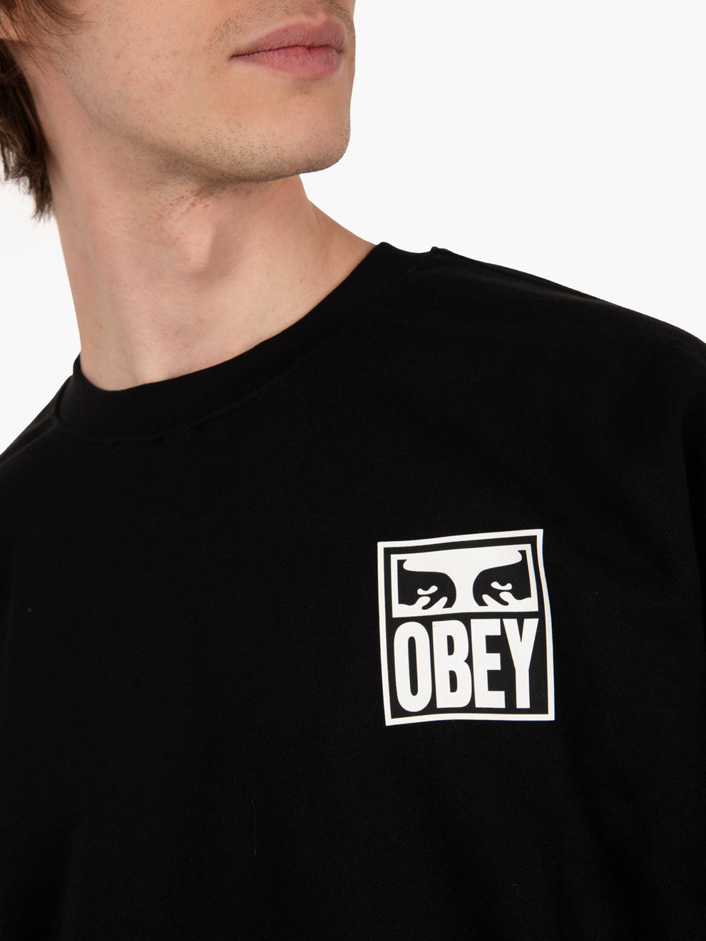 Felpa Eyes Icon 2 crewneck black