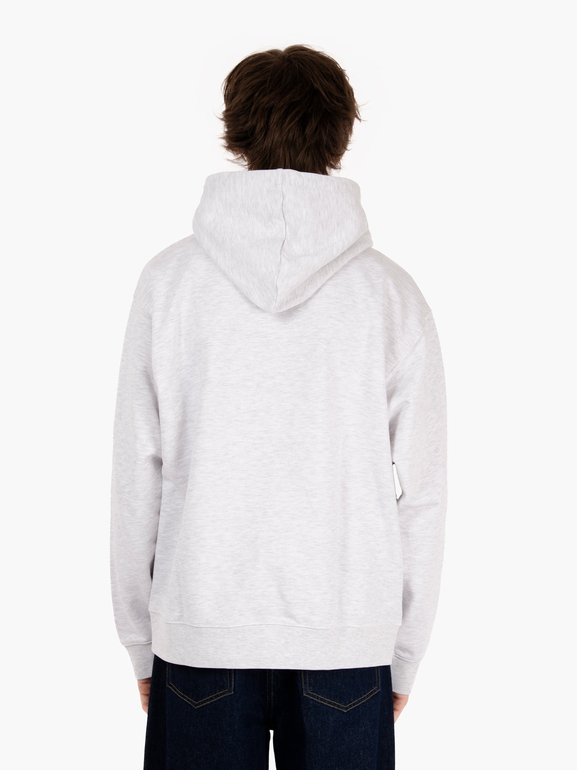 Felpa hooded Osaka photo fleece grey