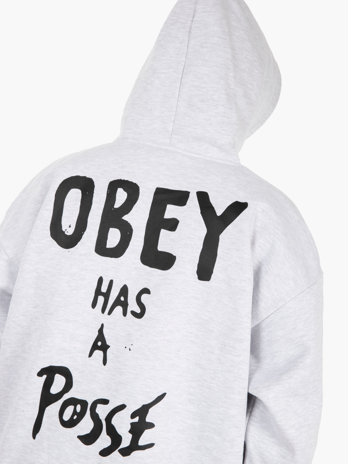 Felpa hoodie Posse Extra heavy ash grey