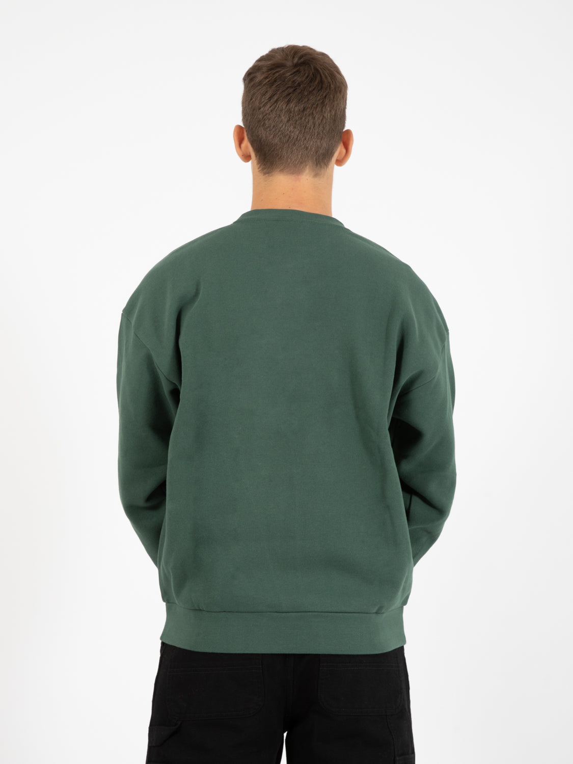 Icon Extra Heavy Crew II fleece dark cedar sweatshirt