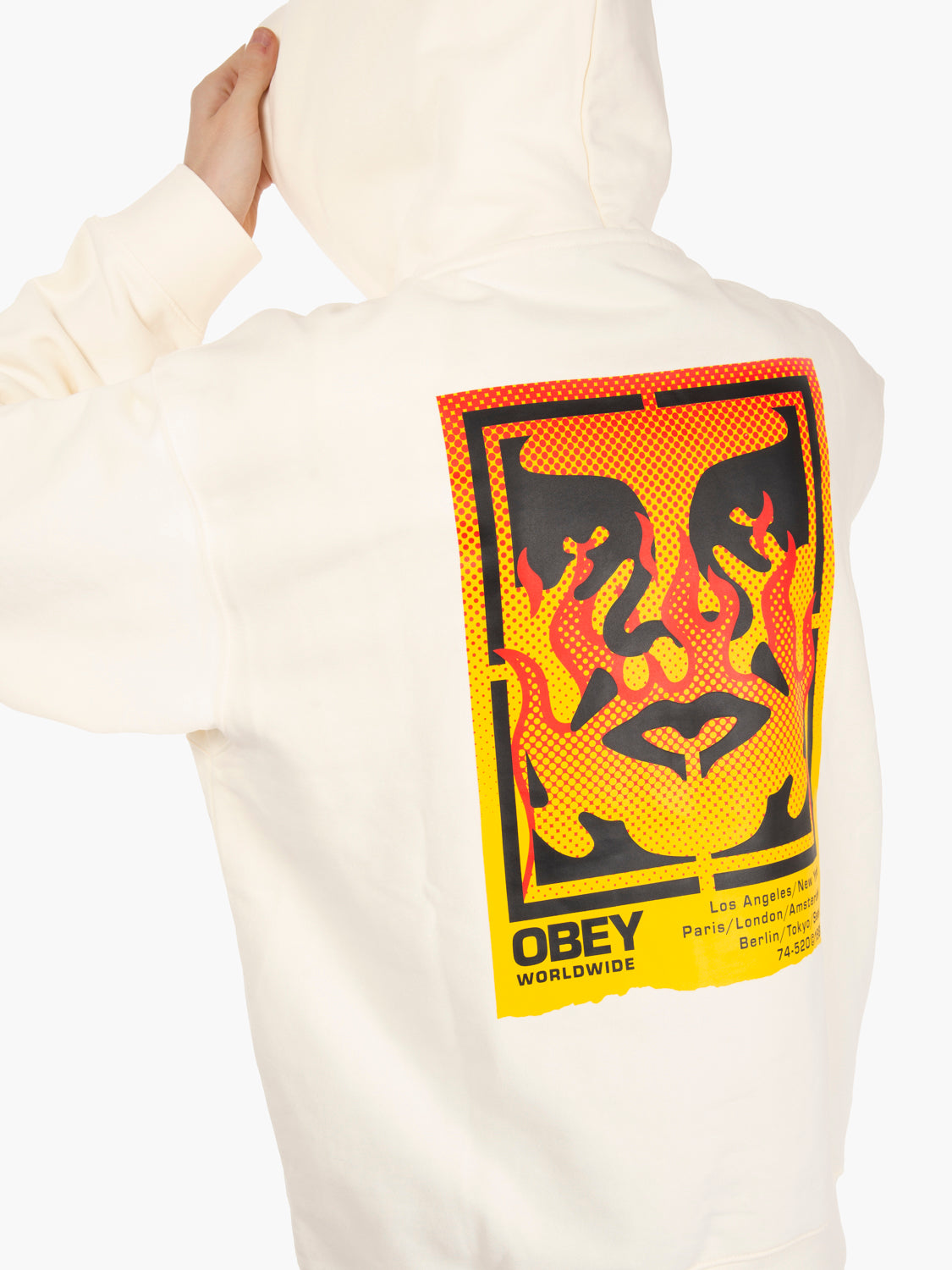 Felpa Obey Icon Flame fleece unbleach