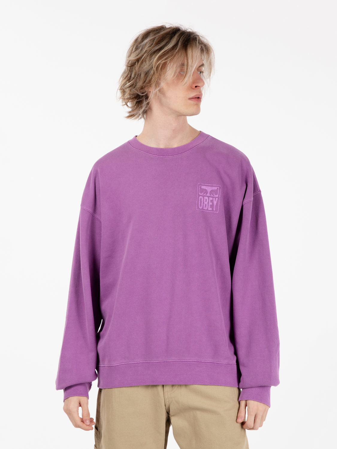 Pigment eyes icon extra heavy dewberry sweatshirt