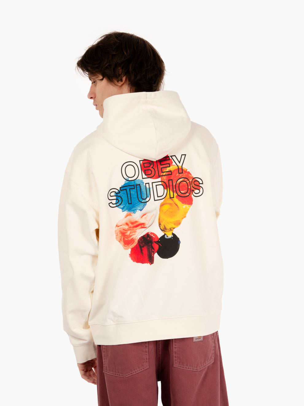 Studio palette fleece unbleached sweatshirt