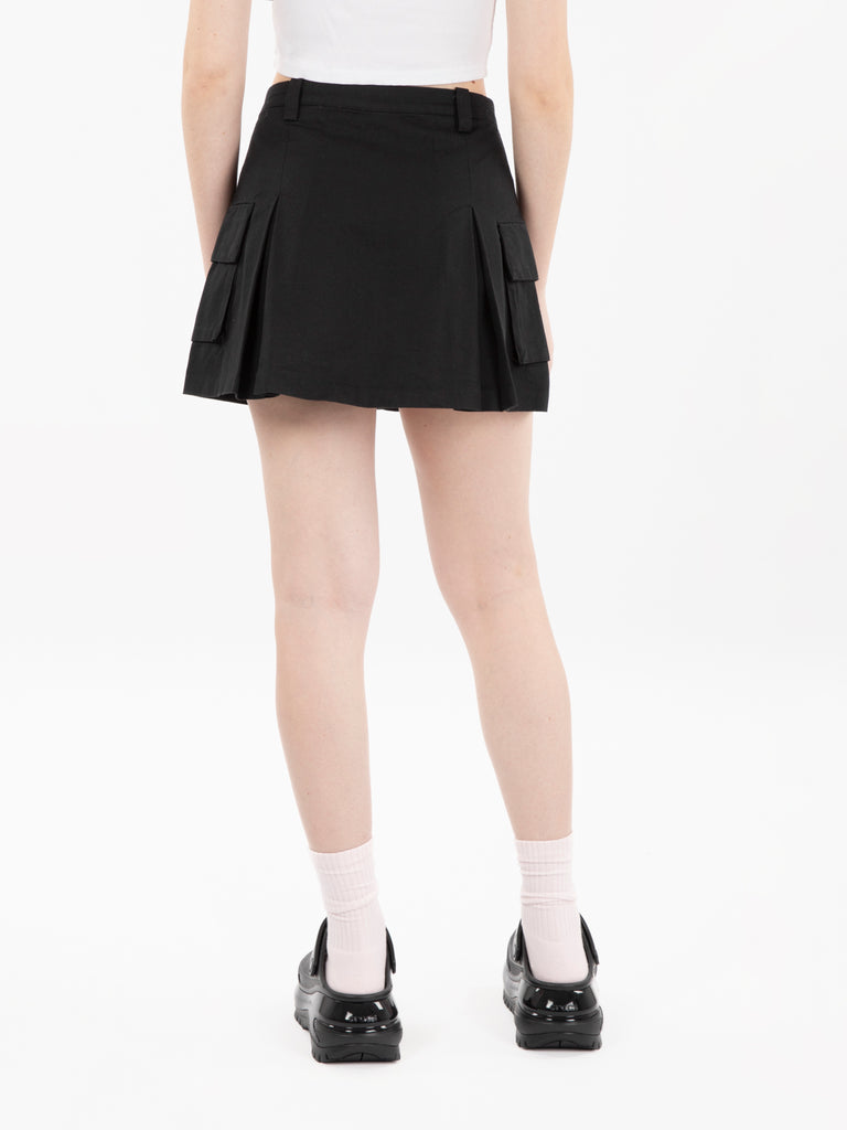 OBEY - Gonna Andrea cargo mini skirt black