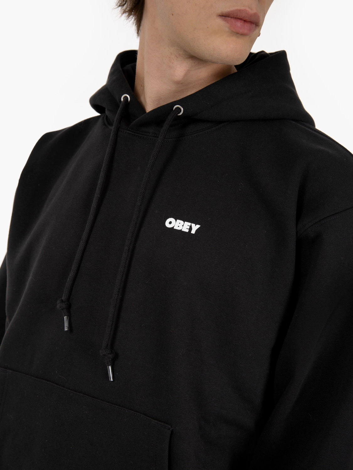 Hoody quarter icon fleece black