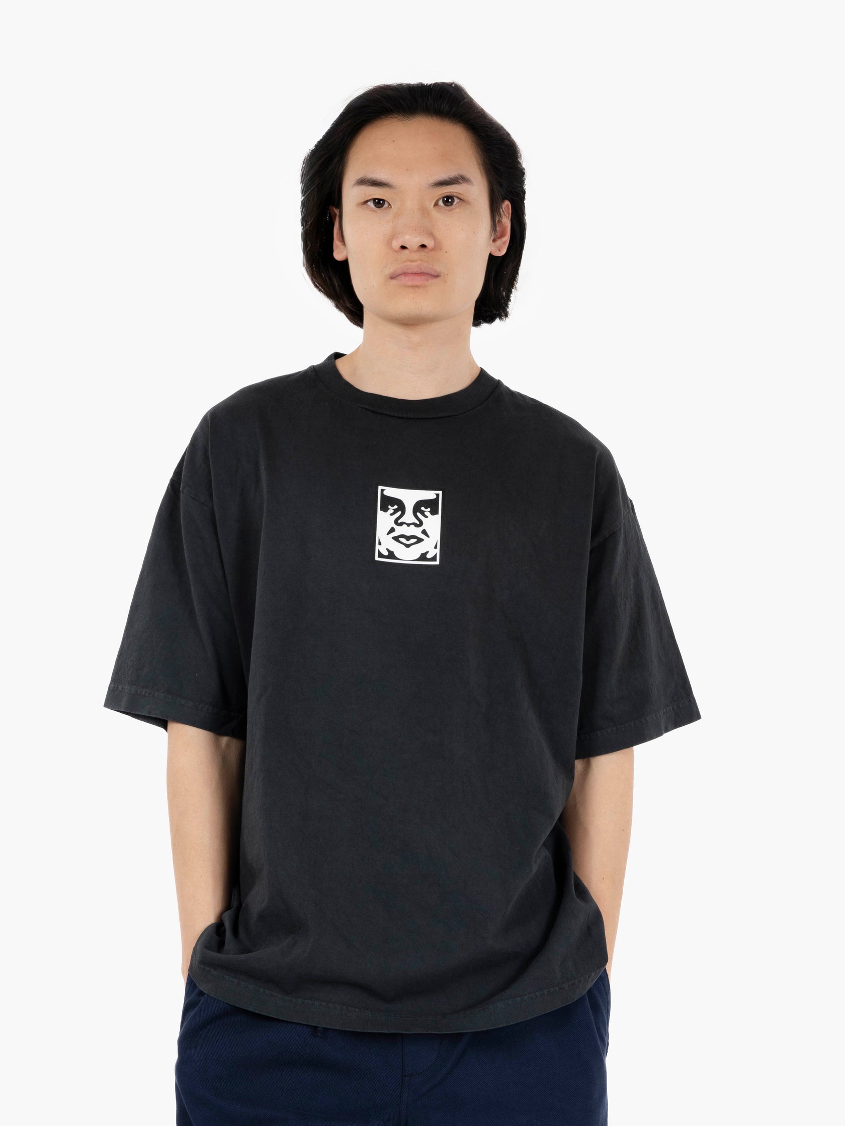 Icon Face Tee Pigment True Vintage Black