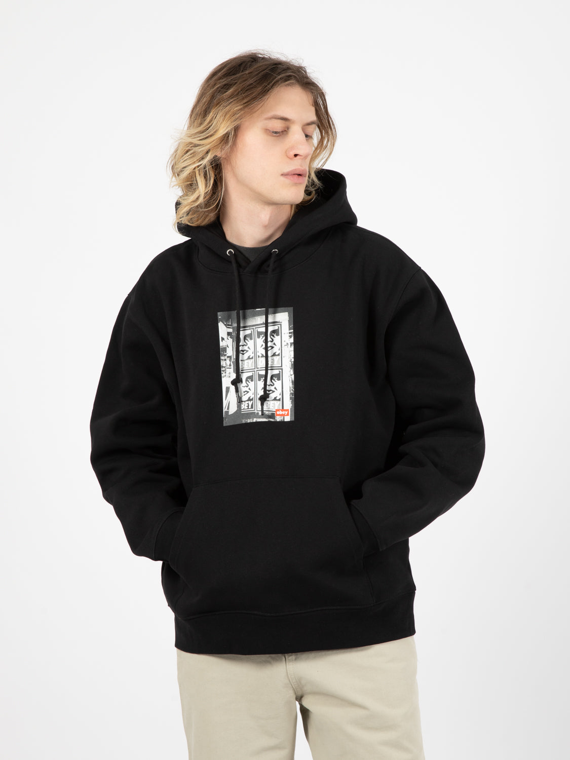 Icon Photo Premium Hooded Fleece black