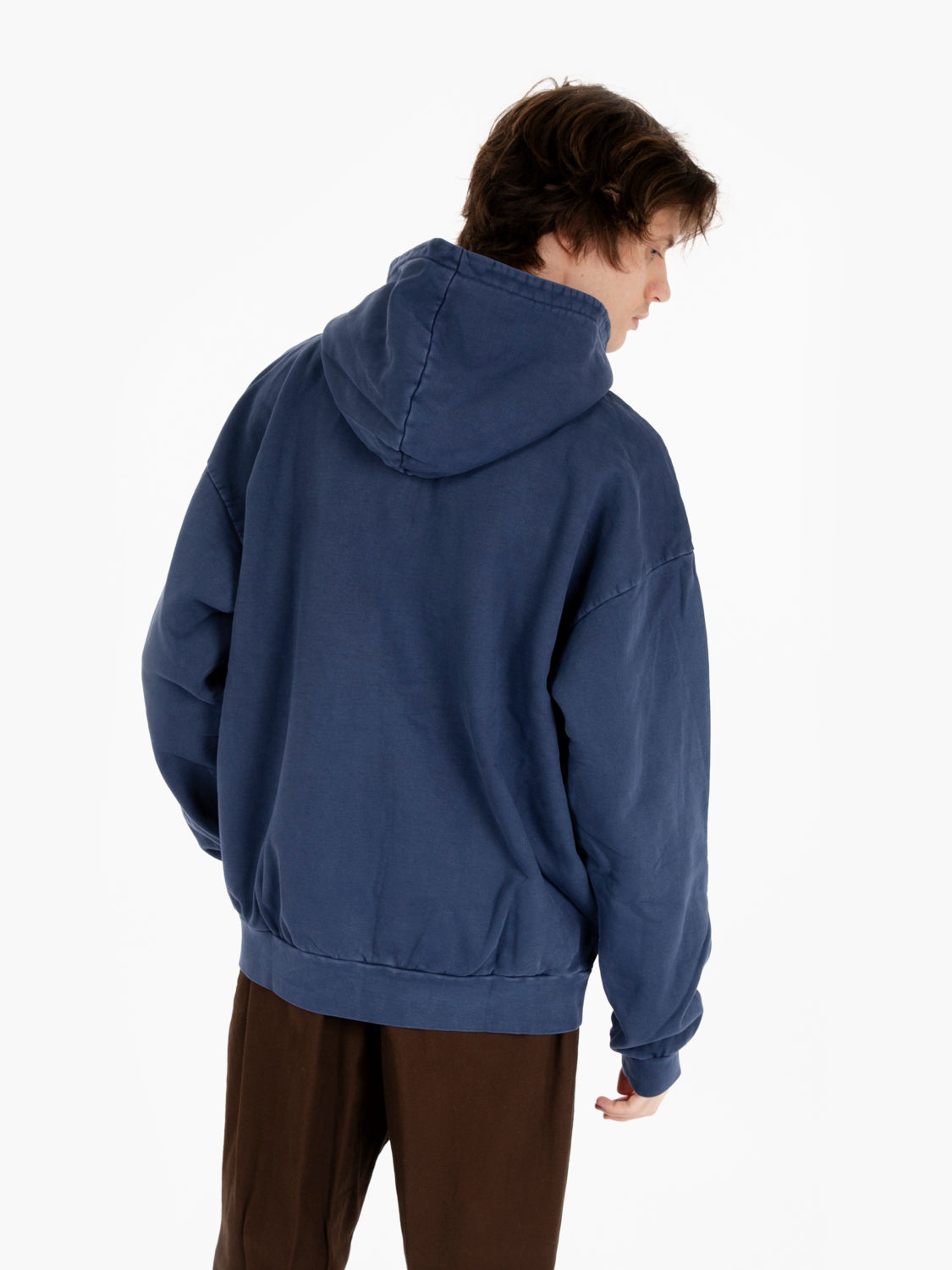 Lowercase pigment hoodie fleece academy navy