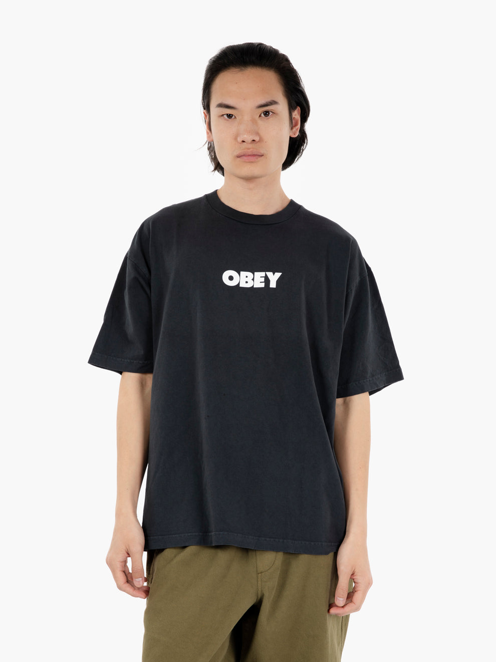 Obey Bold Tee Pigment True Vintage Black