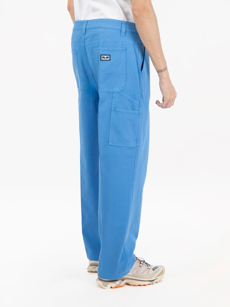 OBEY - Pantaloni Hardwork pigment carpenter pant french blue