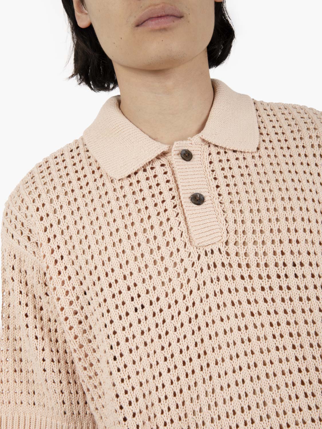 Polo crochet Kody pink
