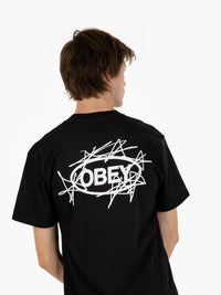 S/S Scribble stars tee black