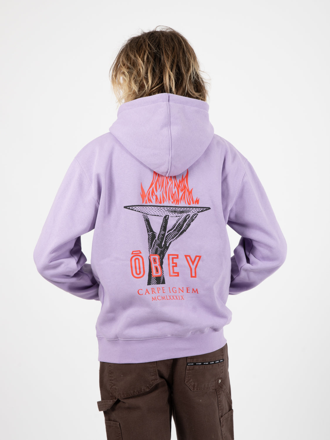 Seize Fire Premium Hood Digital Lavender