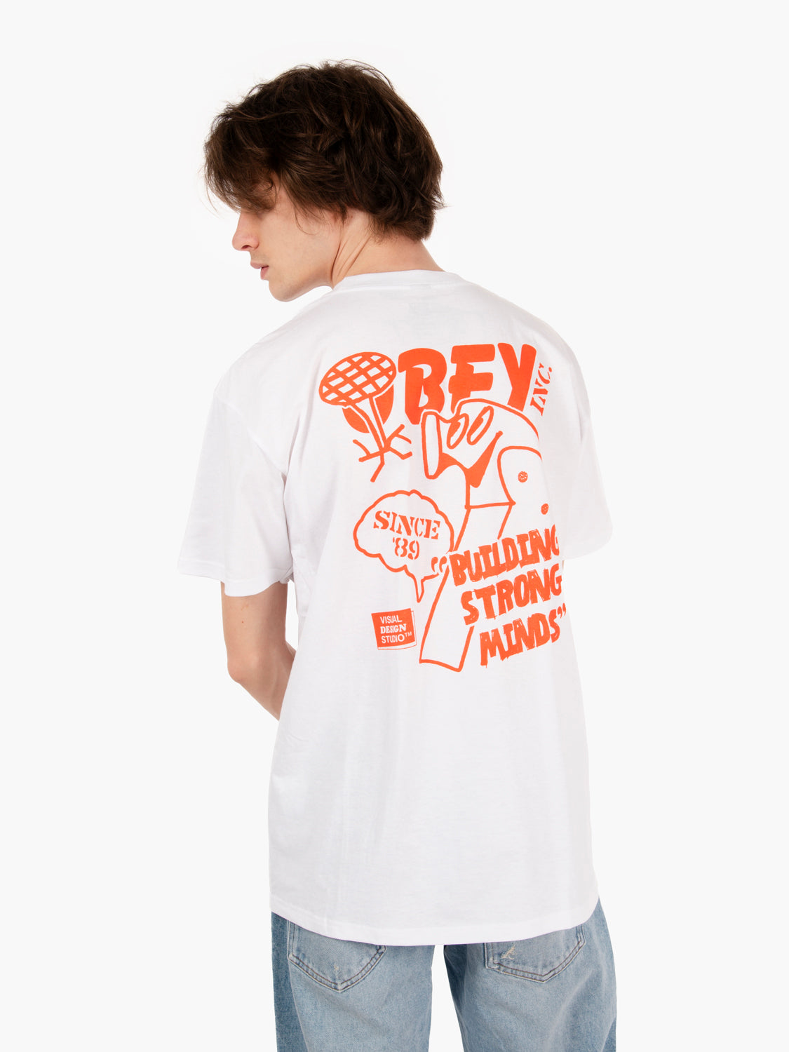 T-shirt "Building strong minds" white